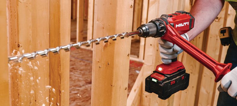 SF 10W-22 cordless drill driver Cordless drill driver with higher torque which specializes in demanding applications in wood and other materials Applications 1