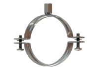 MP-P Pipe clamp Standard galvanised pipe clamp without sound inlay for light-duty applications