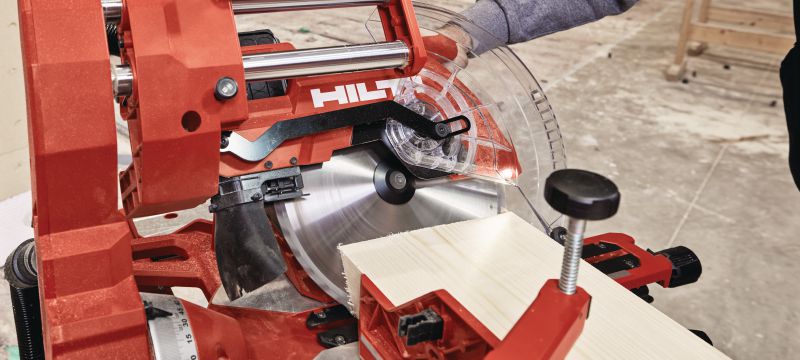 SM 60-22 cordless Mitre Saw Dual-bevel sliding compound Mitre Saw with a cross cut capacity up to 100x355mm│4x 13-3/4 (Nuron battery platform) Applications 1