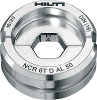 6T DIN dies for aluminium 6-Ton DIN dies for aluminium lugs and connectors up to 300 mm²