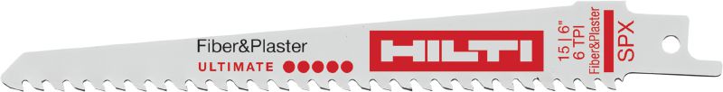 Fibre cement reciprocating saw blades Ultimate reciprocating saw blade for cutting fibre cement and plasterboard (up to 365 mm thick)