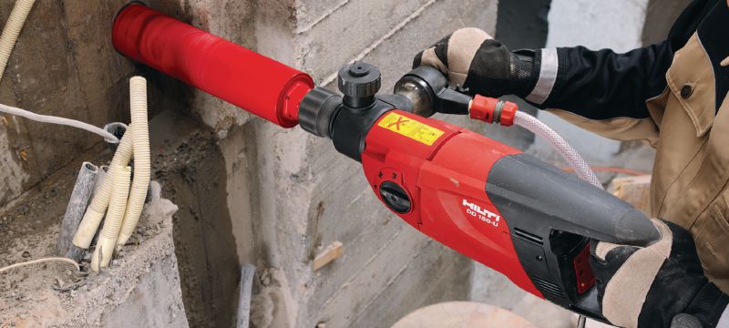 SPX-L handheld core bit Ultimate core bit for hand-held coring in all types of concrete – for <2.5 kW tools (without connection end) Applications 1